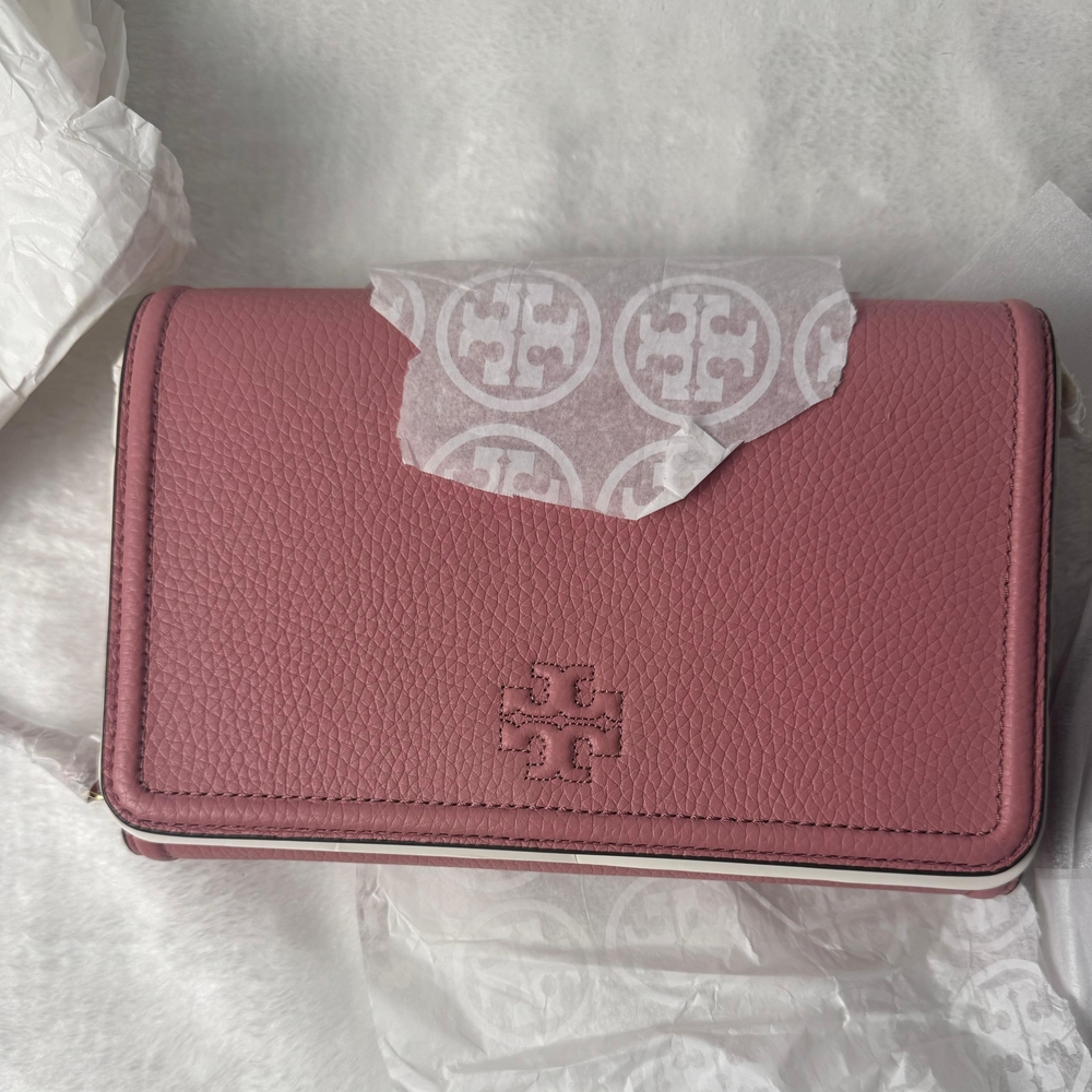 Tory Burch Pink Leather Crossbody Bag